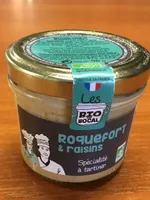 Spécialité à base de roquefort et raisins