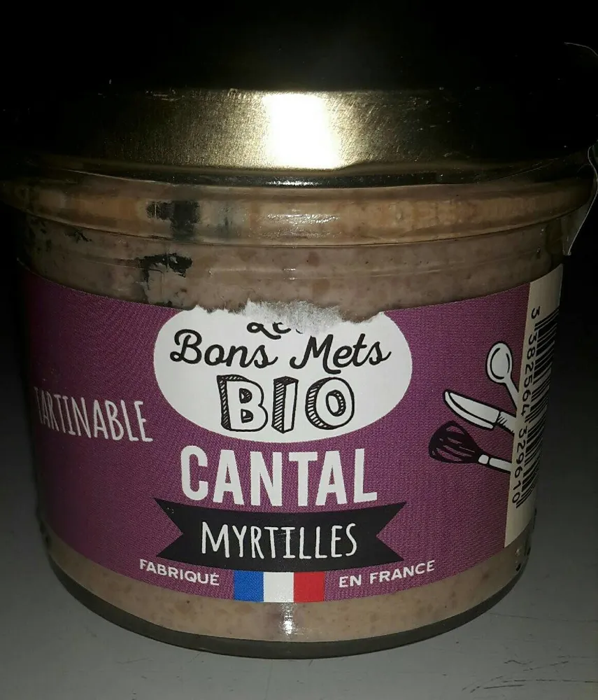 Tartinable Cantal myrtilles