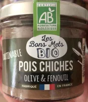 Tartinable pois chiches olive et fenouil