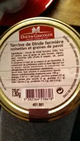 Terrine de Dinde fermière noisette et graine de pavot