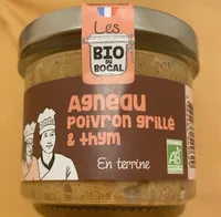 Agneau poivron grillé et thym en terrine