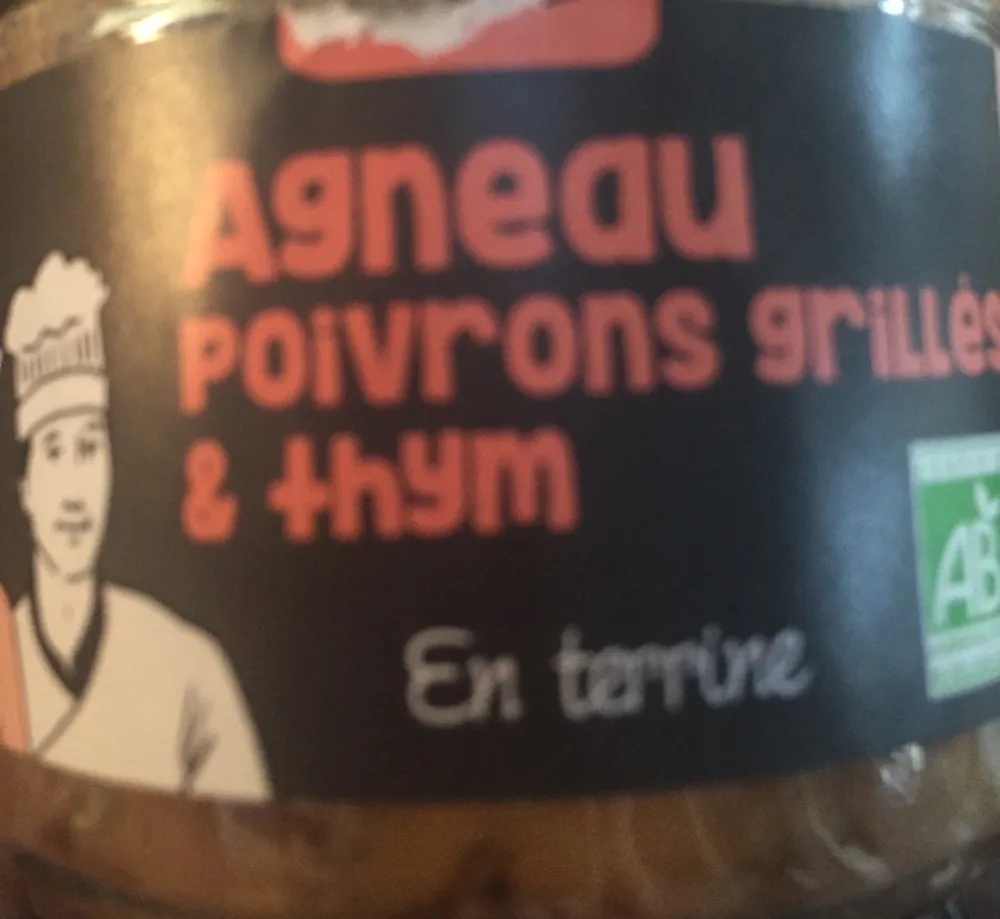 Agneau poivrons grilles & thym