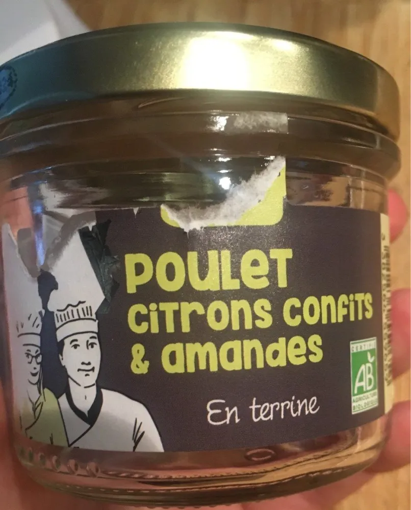 Poulet citrons confits et amandes