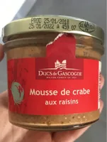 Mousse de crabe aux raisins