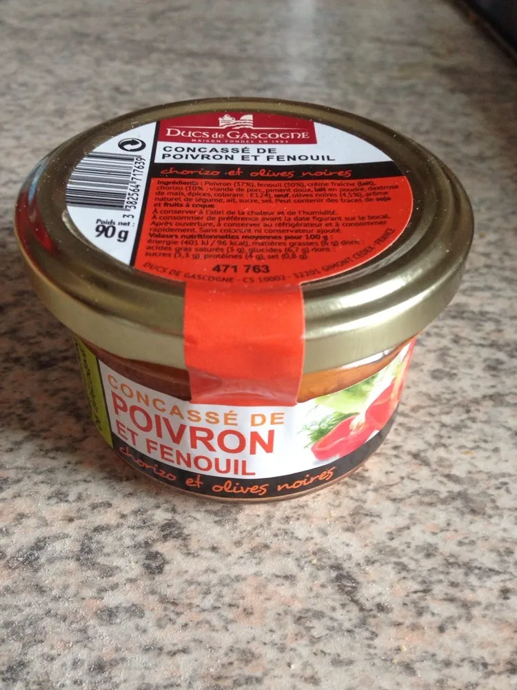 Concassé de poivron et fenouil