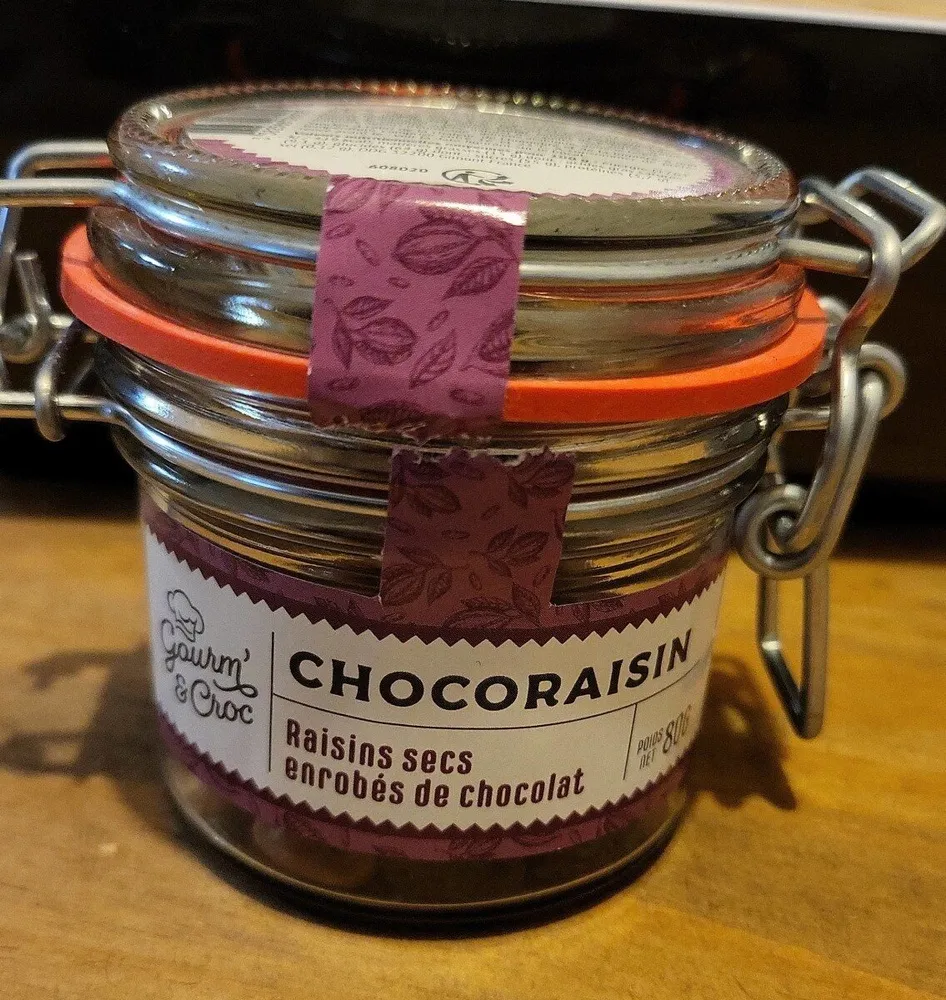 Raisins secs enrobés de chocolat
