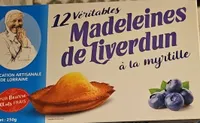 12 véritables Madeleines de Liverdun à la myrtille