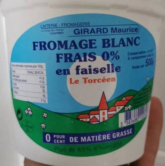 Fromage blanc frais en faiselle