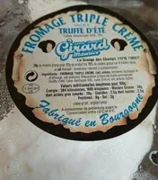 Fromage triple crème, truffe d'été