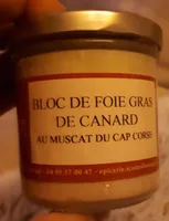 Bloc de foie gras de canard au muscat du cap Corse