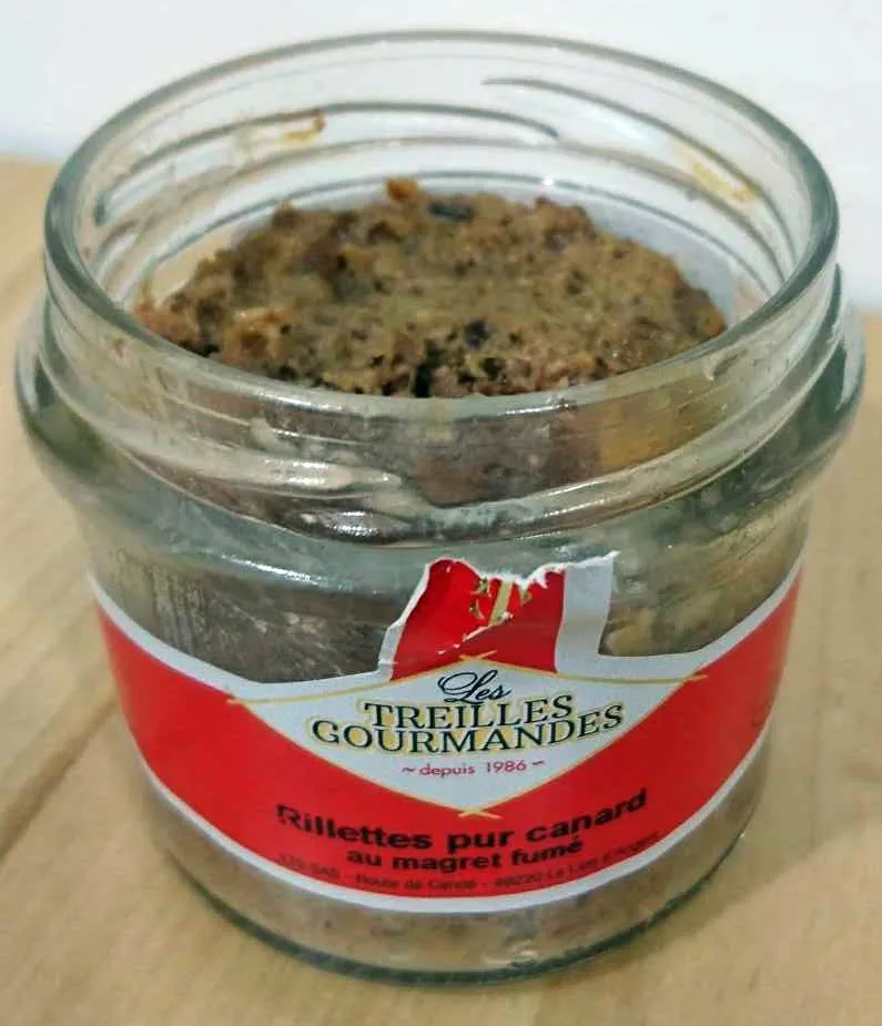 Rillettes pur canard au magret fumé