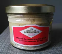 Effiloché de canard forestier et son écrasé de pommes de terre