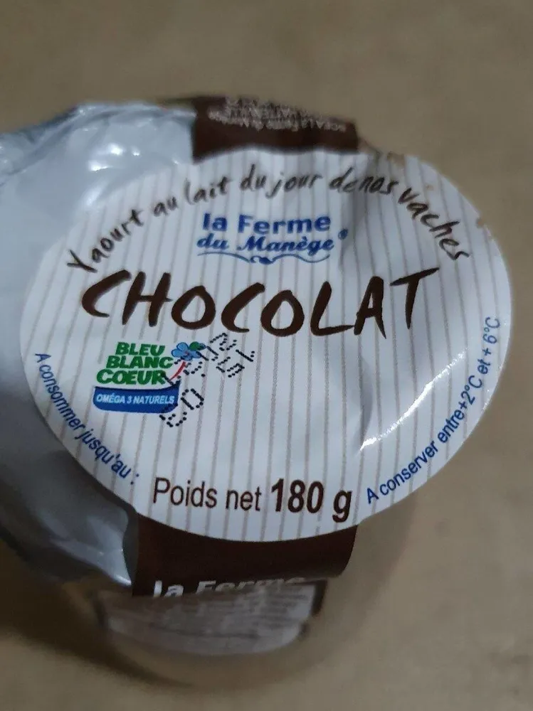 Yaourt au lait du jour chocolat