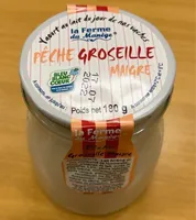 Yaourt pêche groseille maigre