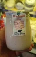 Yaourt au lait du jour Pêche Groseille