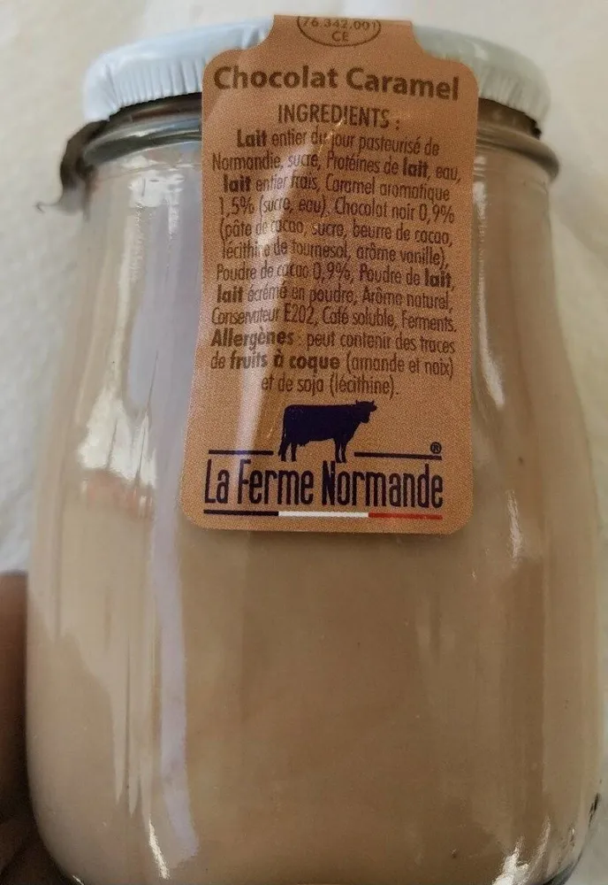 Yaourt chocolat caramel
