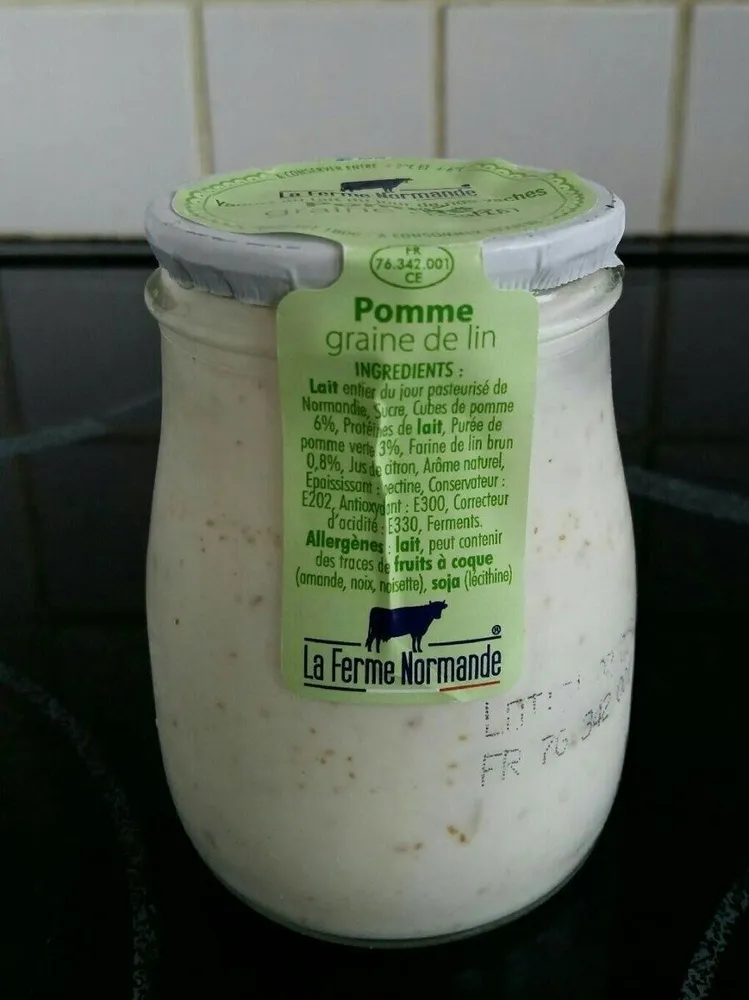 Yaourt pomme graine de lin