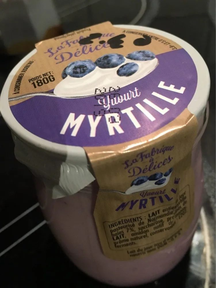 Yaourt myrtille