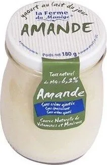 Yaourt au lait du jour, amande