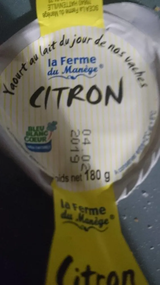 Yaourt au lait du jour citron