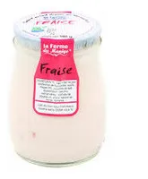 Yaourt à la Fraise au lait du jour de nos vaches