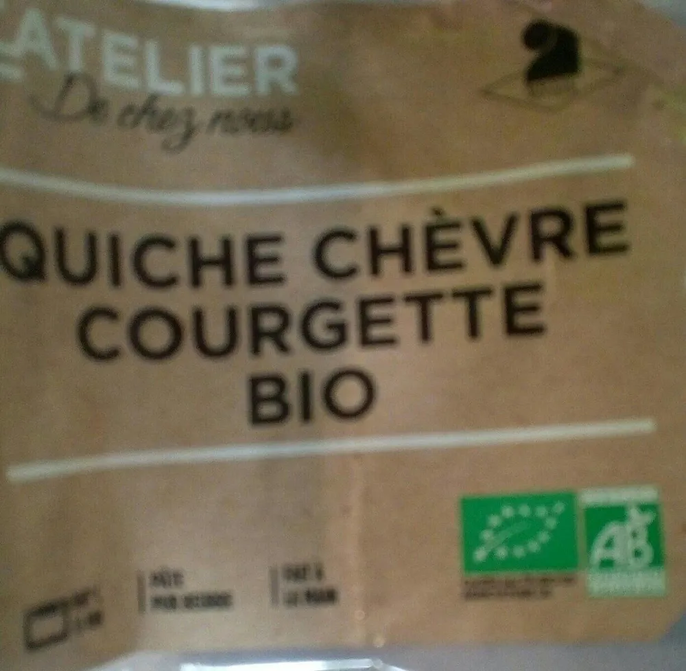 Quiche chèvre courgette bio