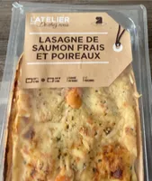 Lasagne de saumon frais et poiteaux