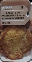 Galette de patate douce à la fourme d'Ambert