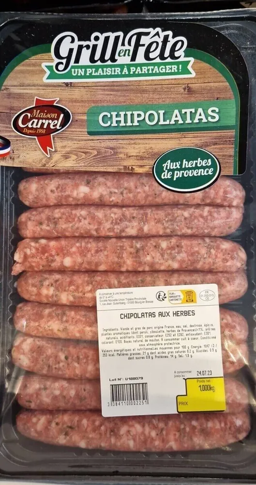Chipolatas aux herbes