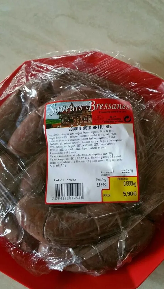Boudin noir antillais
