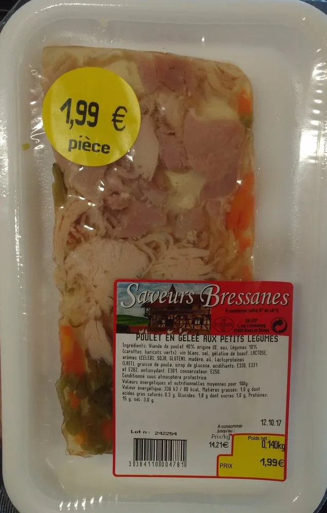 Poulet en Gelée aux Petits Légumes