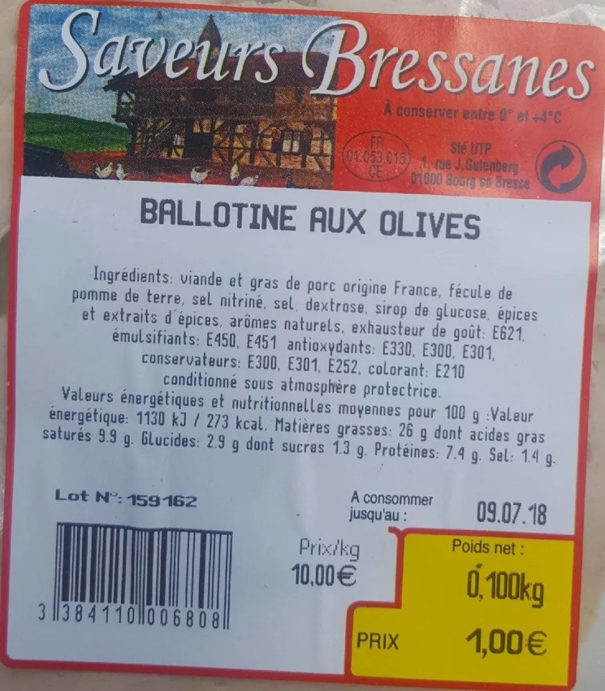 Ballotine aux olives
