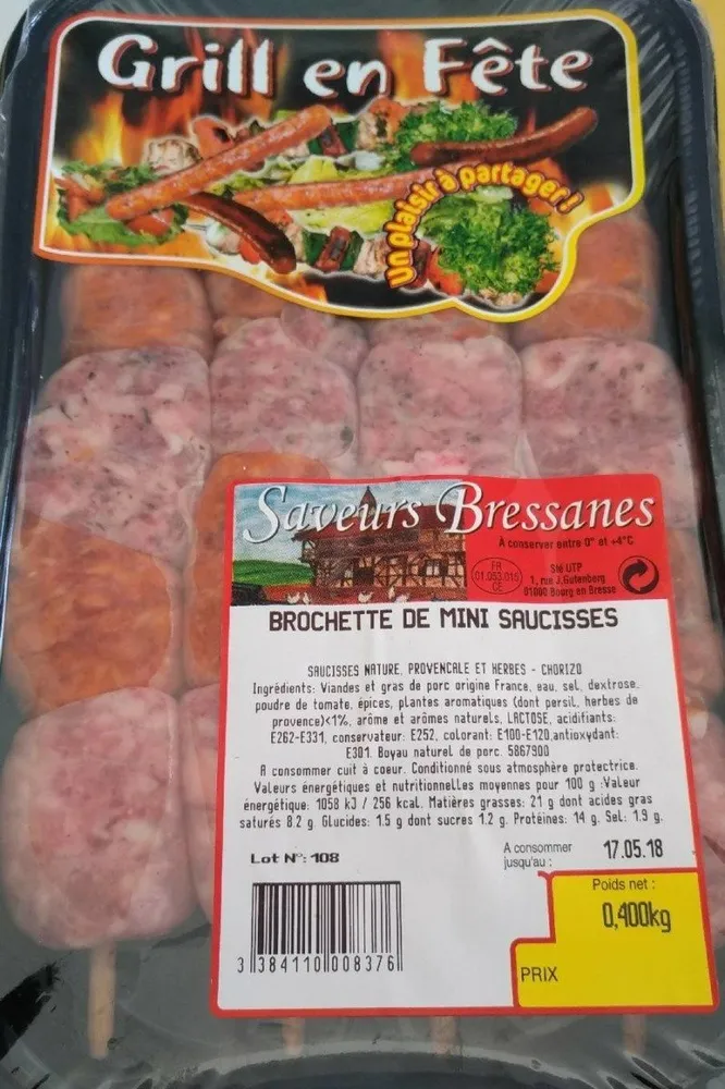 Brochette de mini saucisses