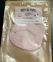 Rôti de porc cuit supérieur aux herbes