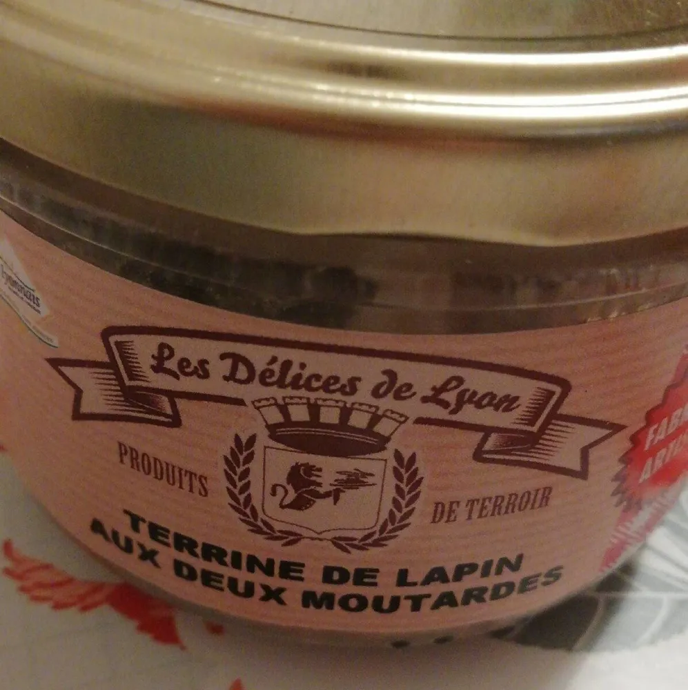 Terrine de lapin au deux moutardes