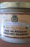 Duo de poisson brochet saumon