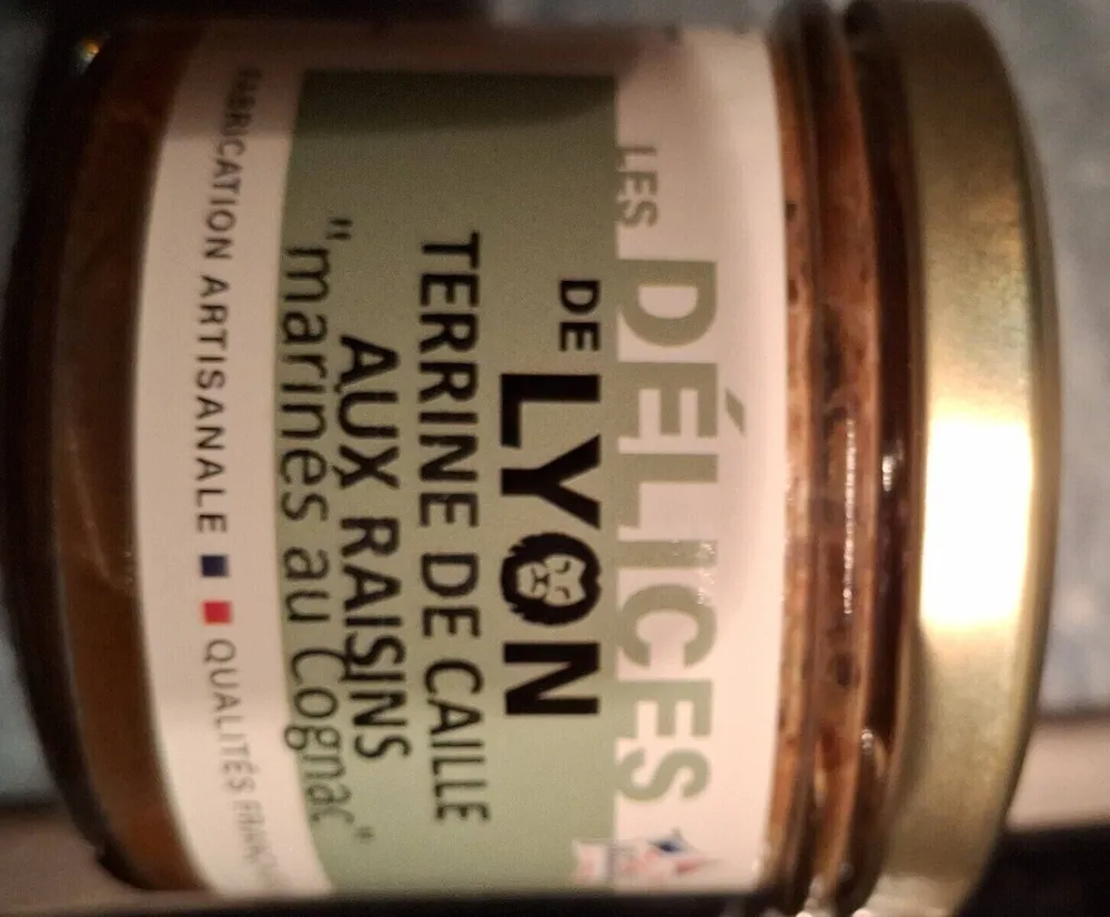 Terrine de caille aux raisins "marinés au Cognac"