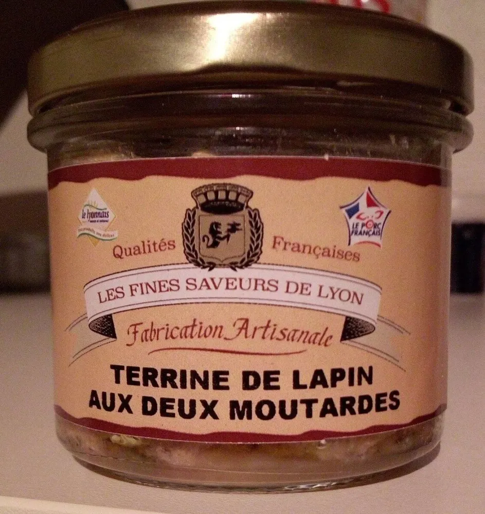 Terrine de lapin aux deux moutardes