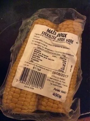 Mais Doux Sterilise Sous Vide