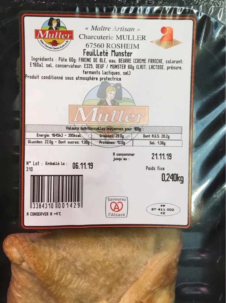 Feuillete munster