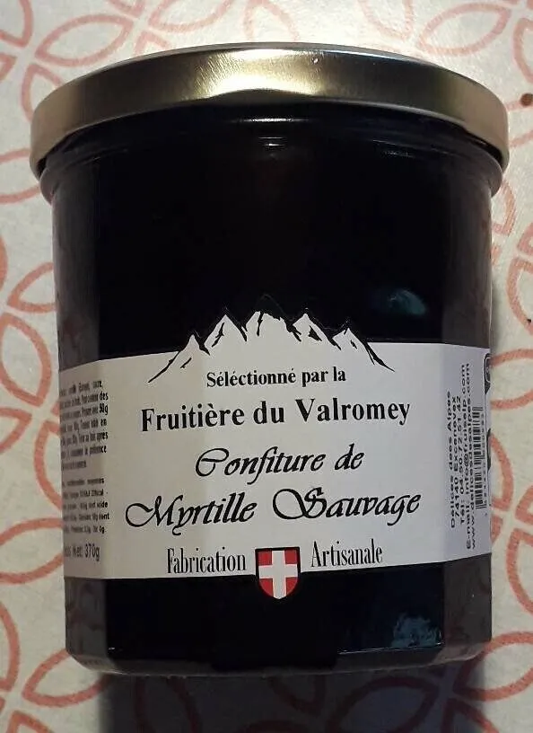 Confiture de myrtille sauvage