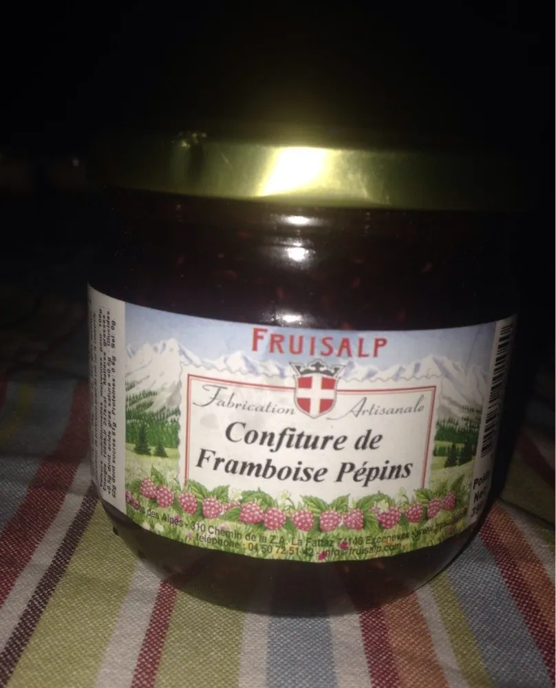 Confiture de framboise pépins