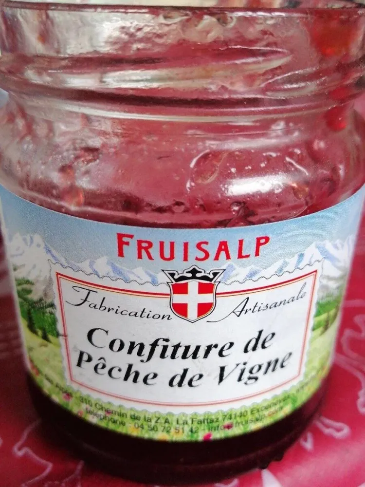 Confiture de pêche de vigne