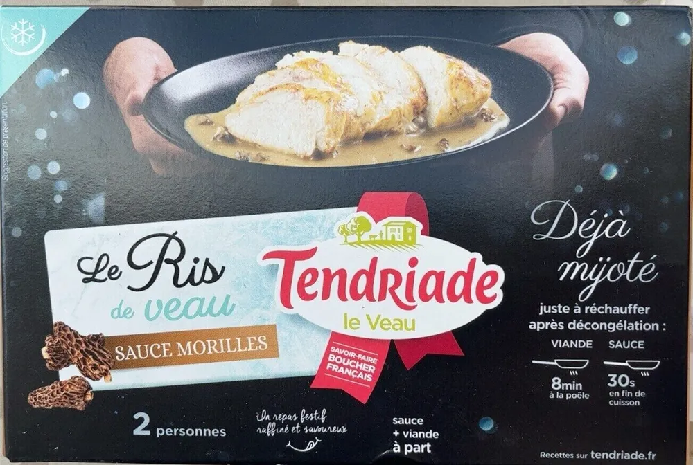 Le riz de veau sauce morilles