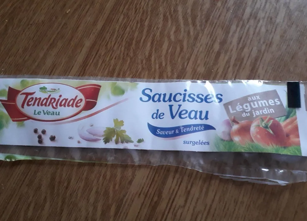 Saucisses de veau aux légumes du jardin