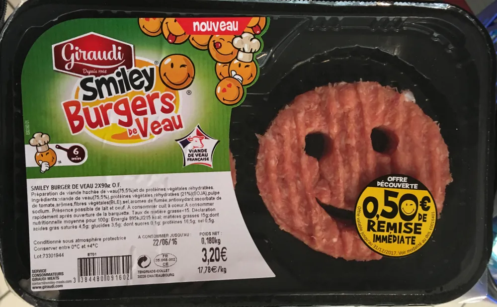 Smiley Burgers de Veau