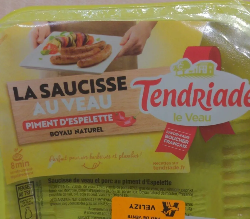 La saucisse au veau piment d'Espelette