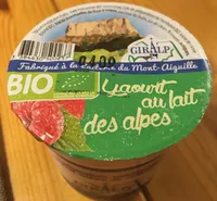 Yaourt au lait des Alpes Framboise