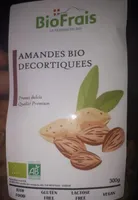 Amandes biologiques décortiquées