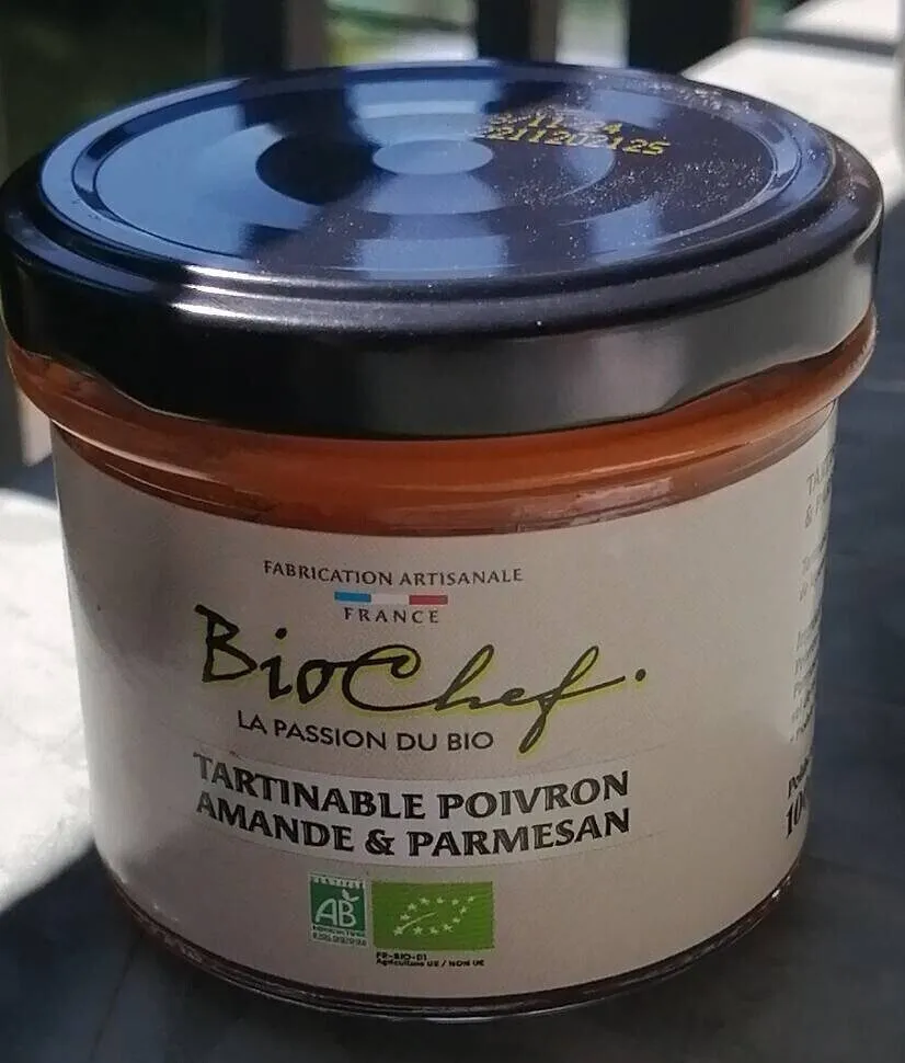 Tartinable poivron amande et parmesan